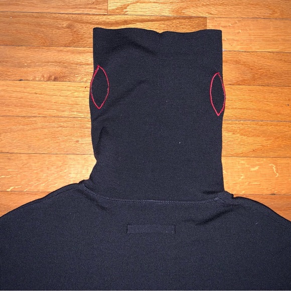 Jean Paul Gaultier Face Sweater Mask Turtleneck Vintage 90s Y2k RARE Large - Picture 4 of 6